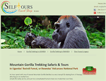 Tablet Screenshot of mountain-gorillas.co.za